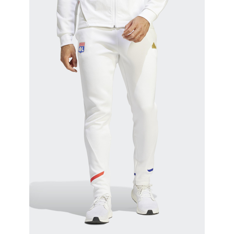 Jogging de football OL blanc homme - Adidas