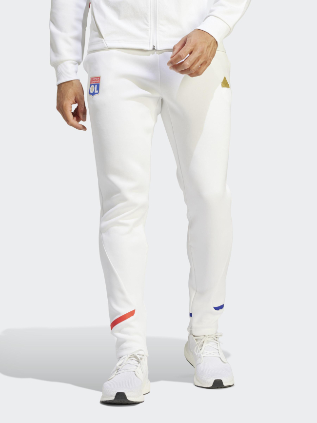 Jogging de football OL blanc homme - Adidas