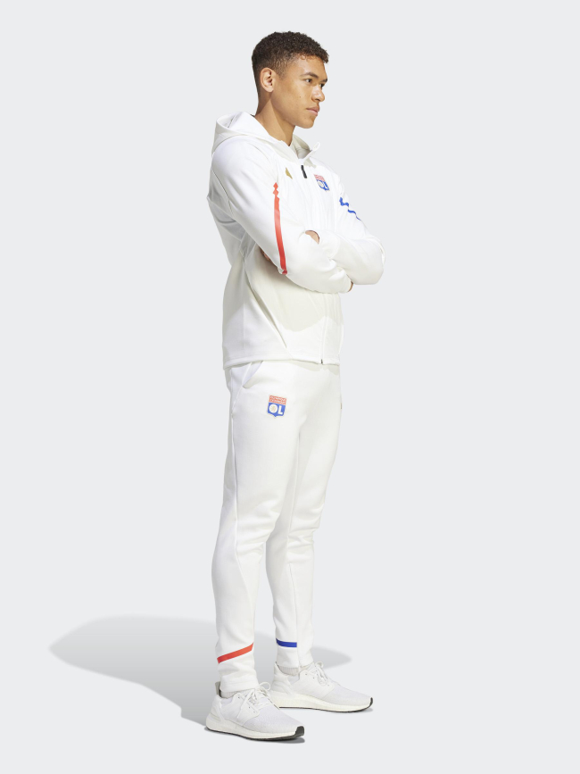 Jogging de football OL blanc homme - Adidas