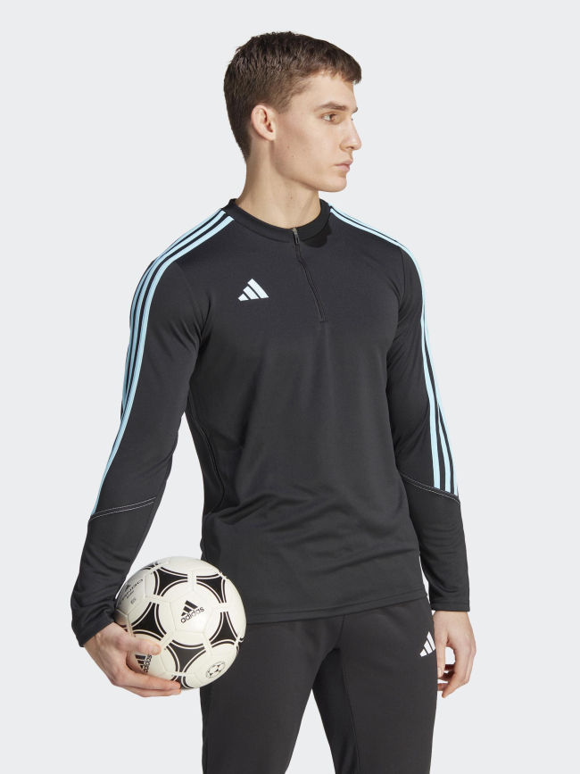 Sweat de football stripes aeroready noir homme - Adidas