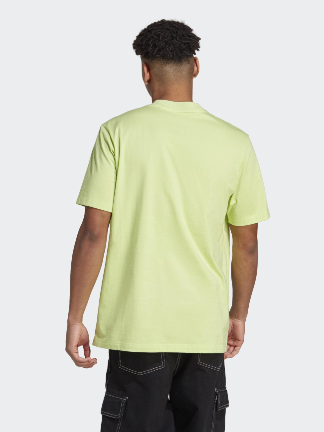 T-shirt logo relief noir vert homme - Adidas