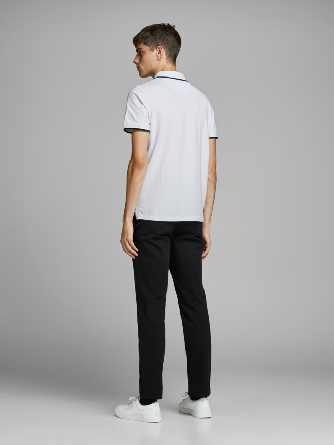 Polo manches courtes blanc homme - Jack & Jones