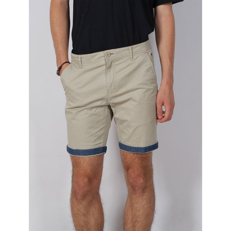 Short chino quadrillé cally beige homme - Sun Valley