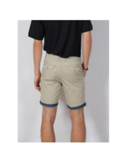 Short chino quadrillé cally beige homme - Sun Valley