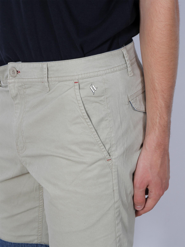 Short chino quadrillé cally beige homme - Sun Valley