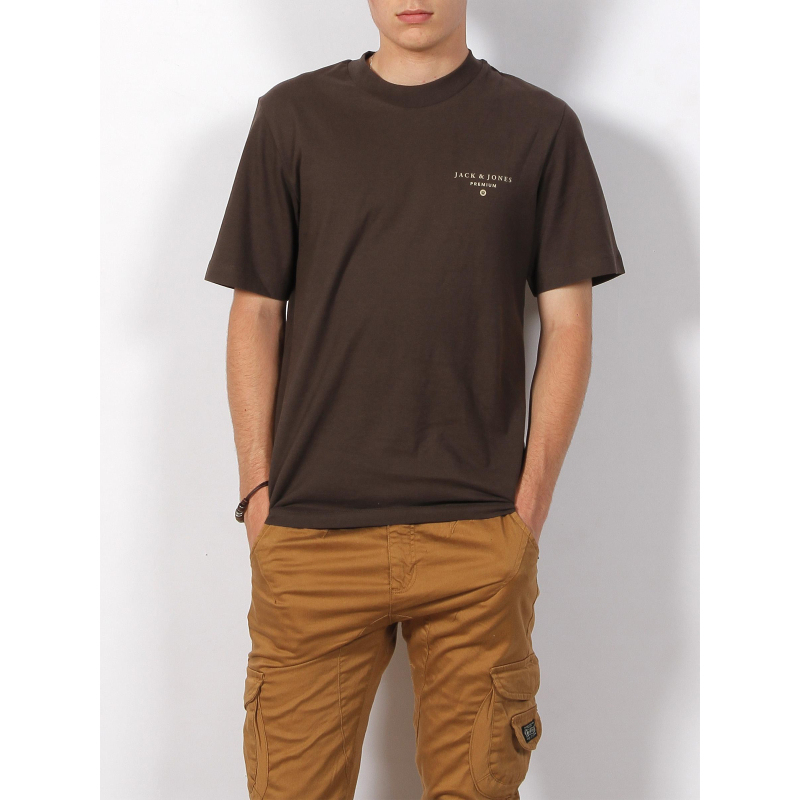 T-shirt back print mason marron foncé homme - Jack & Jones