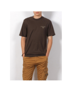 T-shirt back print mason marron foncé homme - Jack & Jones