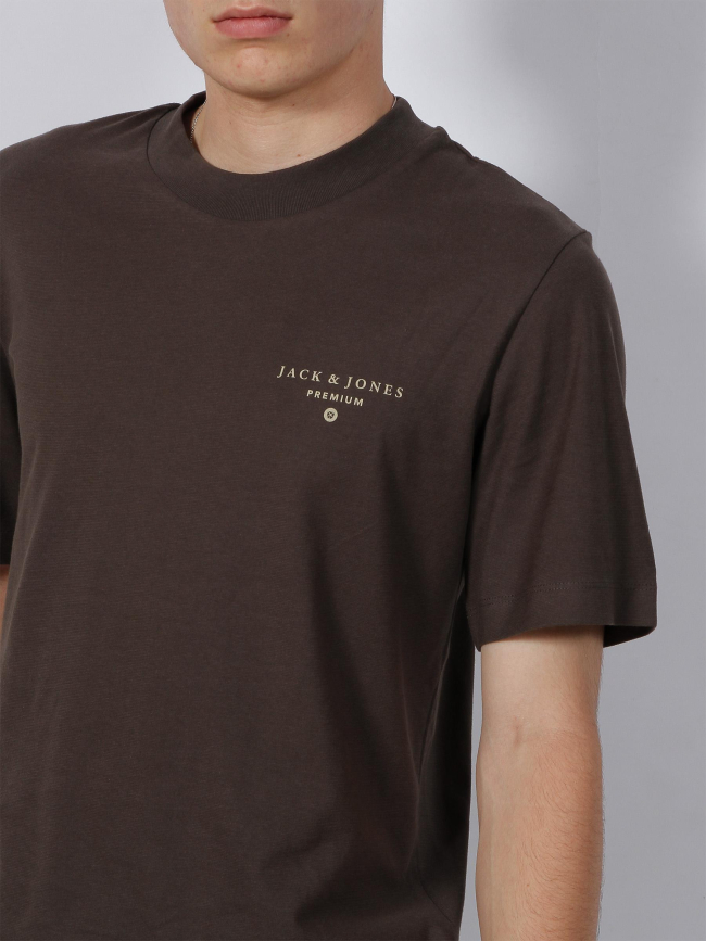 T-shirt back print mason marron foncé homme - Jack & Jones