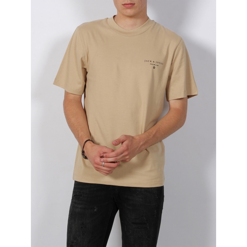 T-shirt mason back print beige homme - Jack & Jones