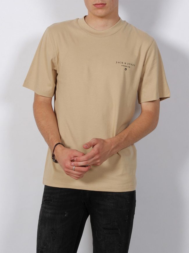 T-shirt mason back print beige homme - Jack & Jones