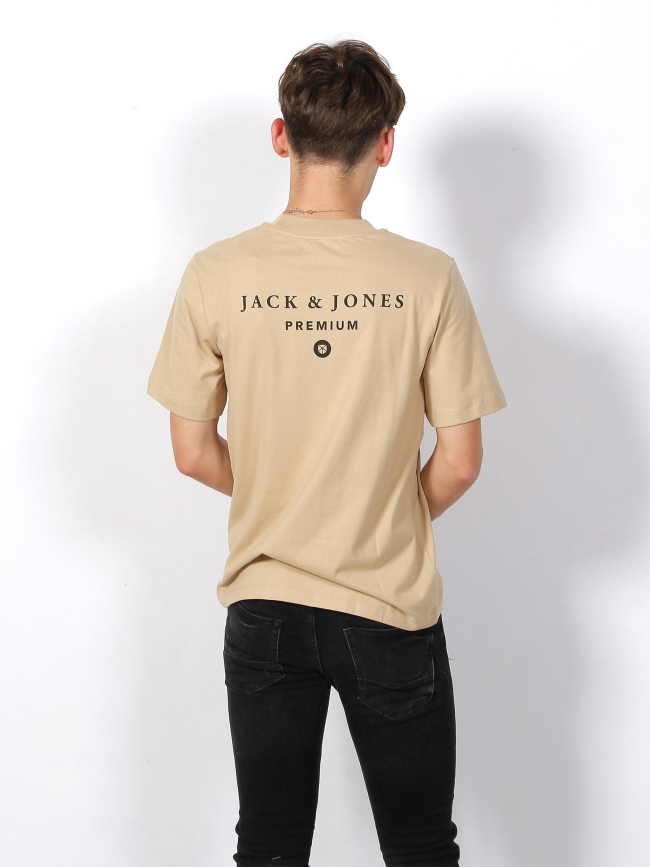 T-shirt mason back print beige homme - Jack & Jones