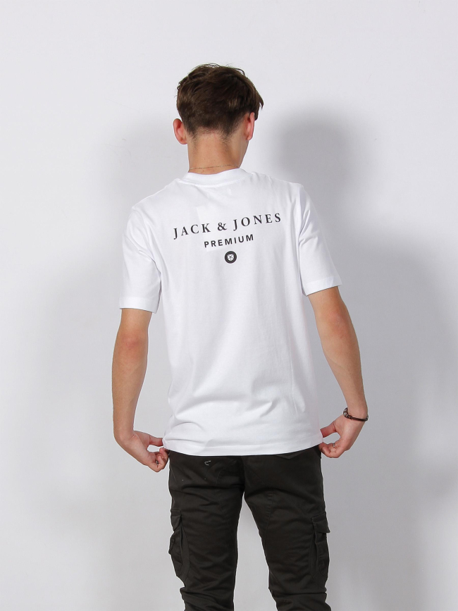 T-shirt back print mason blanc homme - Jack & Jones