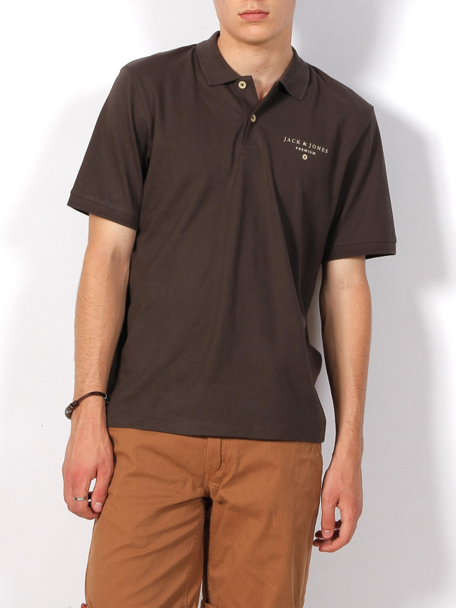 Polo mason marron foncé homme - Jack & Jones