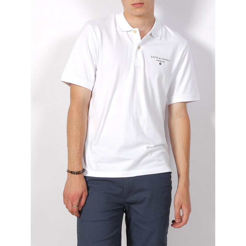 Polo mason blanc homme - Jack & Jones