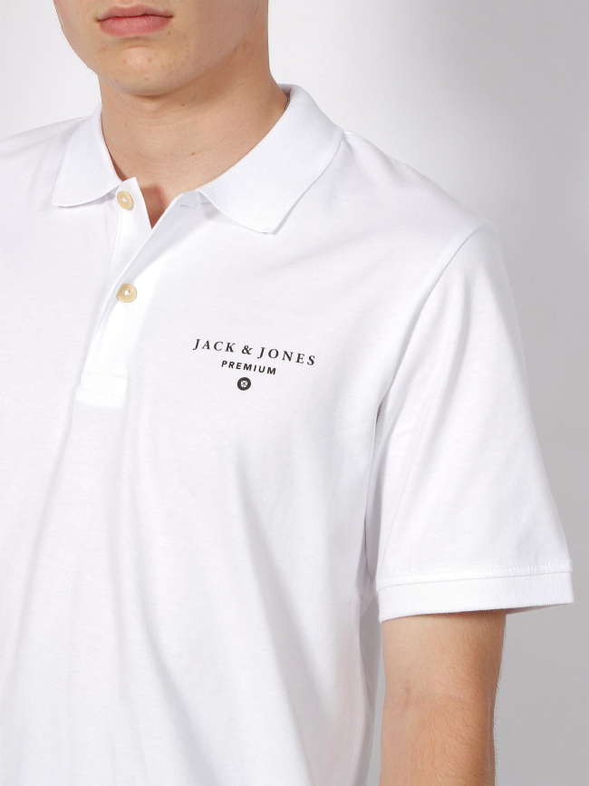 Polo mason blanc homme - Jack & Jones