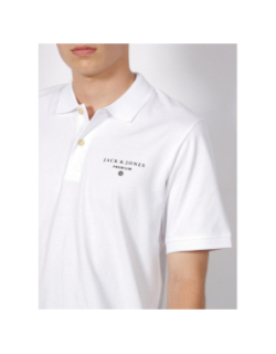 Polo mason blanc homme - Jack & Jones