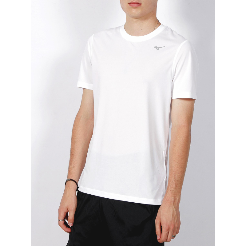 T-shirt impulse core blanc homme - Mizuno