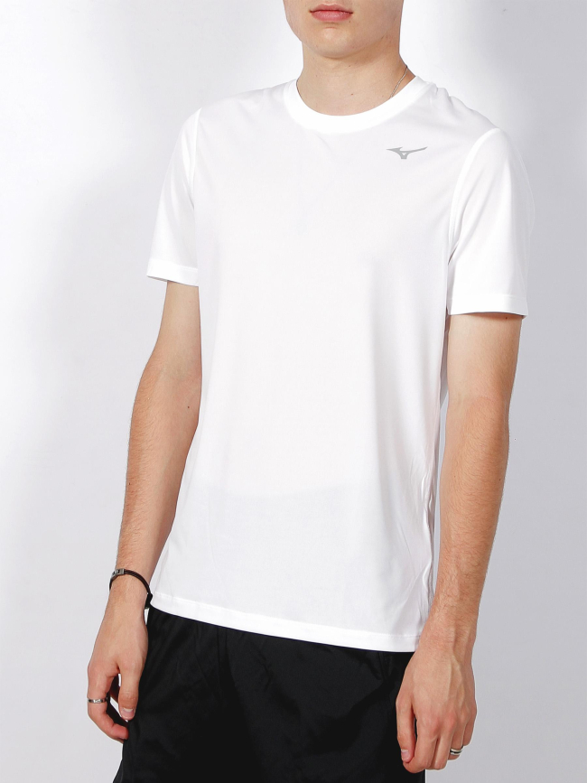 T-shirt impulse core blanc homme - Mizuno