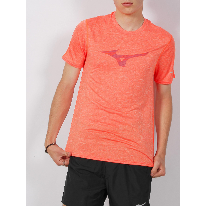 T-shirt core rb orange homme - Mizuno