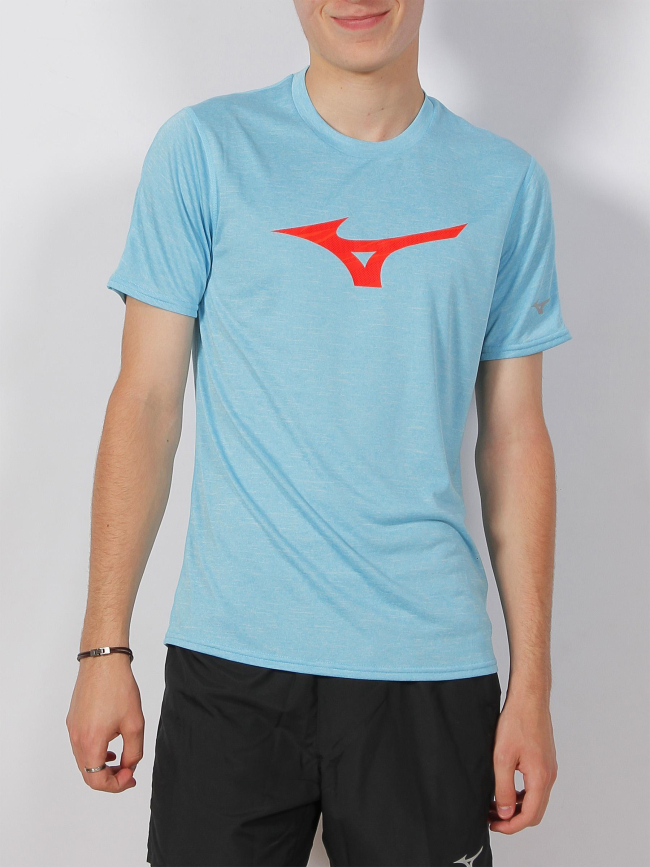 T-shirt core rb bleu clair homme - Mizuno