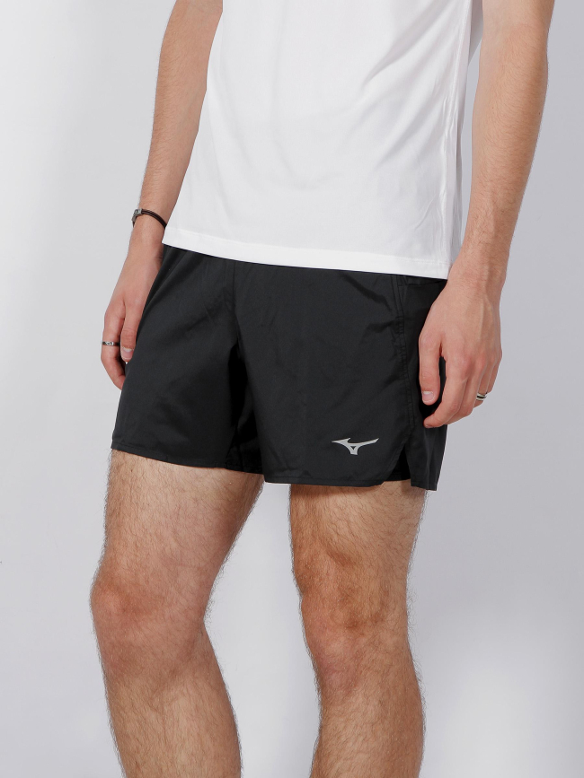 Short de running core 5.5 noir 2 en 1 homme - Mizuno