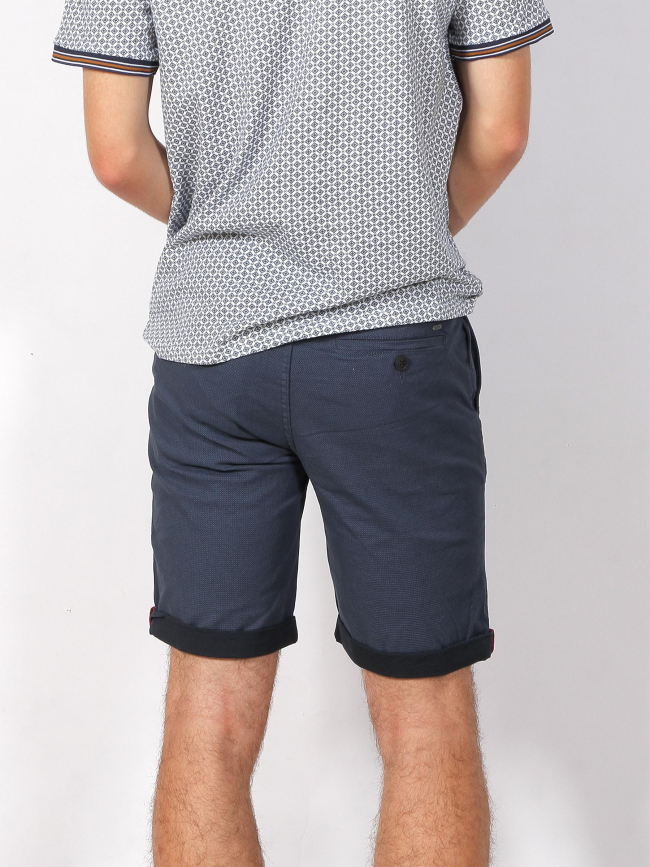 Short chino twill stretch imprimés bleu marine - Rms 26