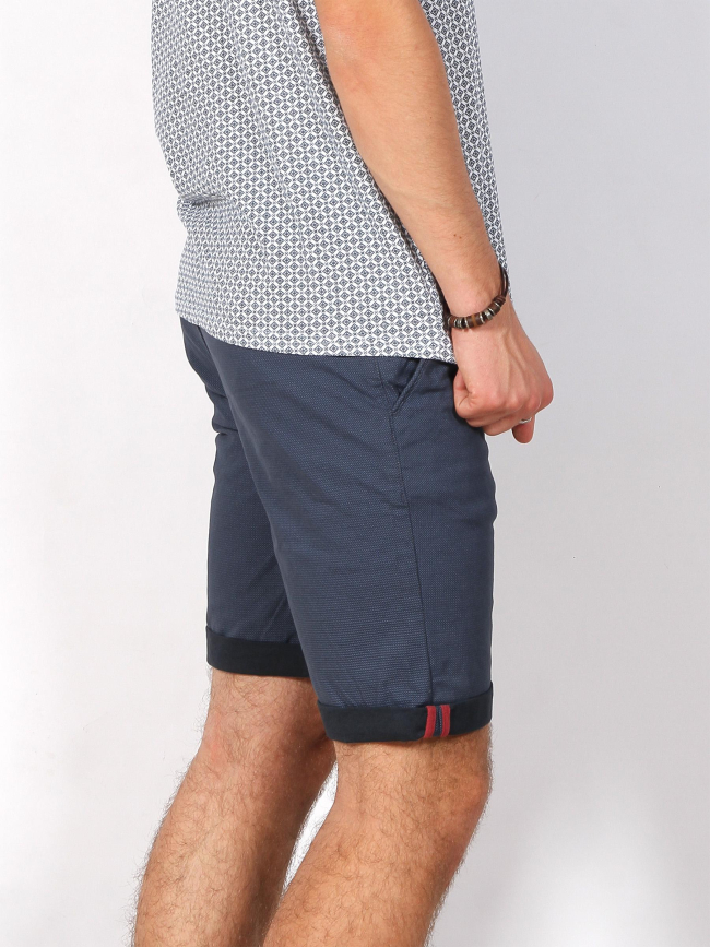Short chino twill stretch imprimés bleu marine - Rms 26