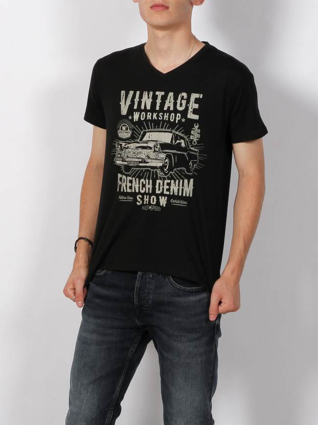 T-shirt vintage workshop noir homme - RMS 26