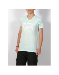 T-shirt logo imprimé bleu clair homme - Von Dutch