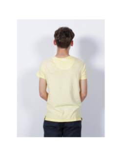 T-shirt logo imprimé jaune clair homme - Von Dutch