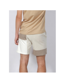 Short tricolore marron beige homme - Project X Paris