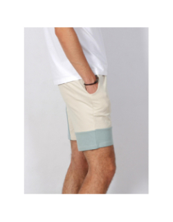 Short tricolore vert beige homme - Project X Paris