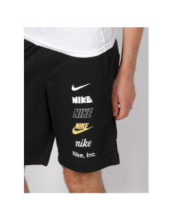 Short jogging club+ multi-logos noir homme - Nike