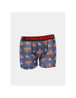 Boxer en microfibre superman bleu marine homme - Freegun