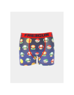 Boxer en microfibre champignon bleu marine homme - Freegun