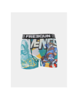 Boxer en microfibre marvel vert homme - Freegun