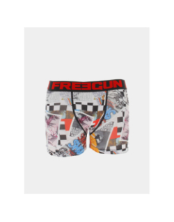 Boxer en microfibre tag multicolore homme - Freegun