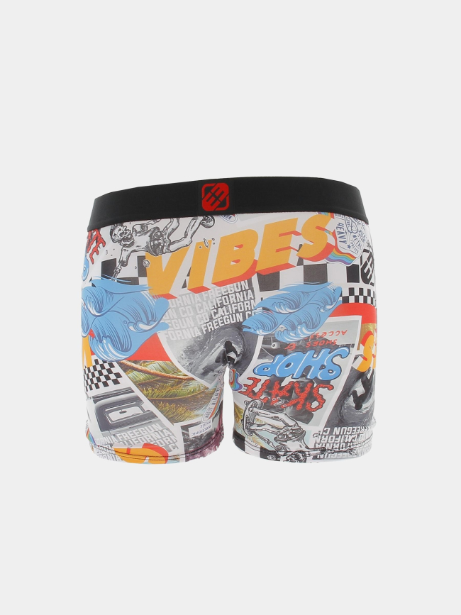 Boxer en microfibre tag multicolore homme - Freegun