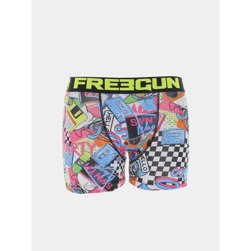 Boxer en microfibre street multicolore homme - Freegun