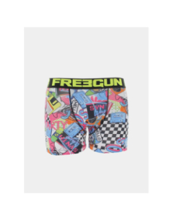 Boxer en microfibre street multicolore homme - Freegun