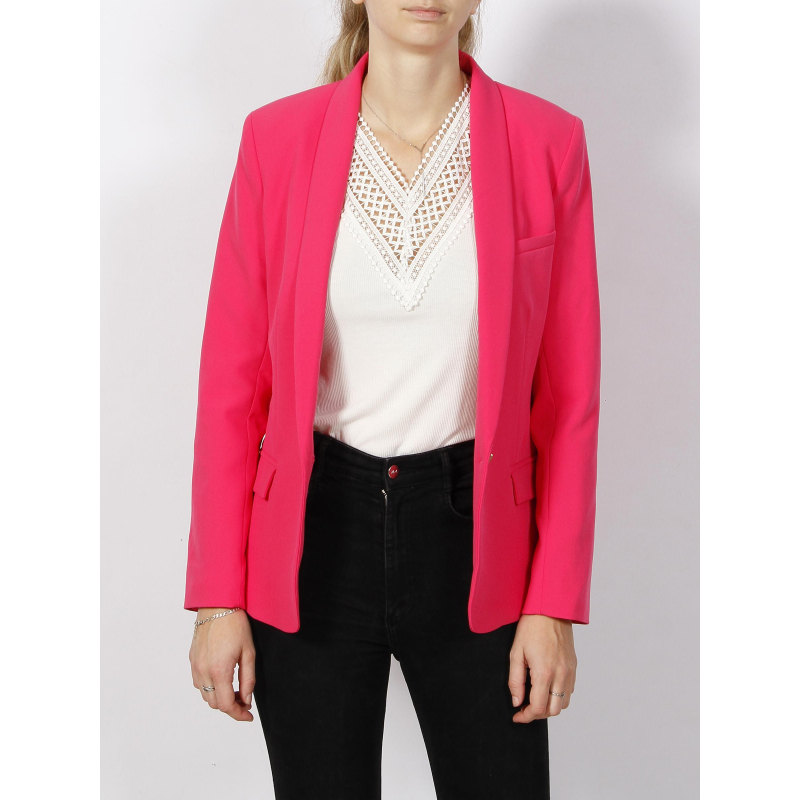 Veste blazer cris rose fluo femme - Morgan