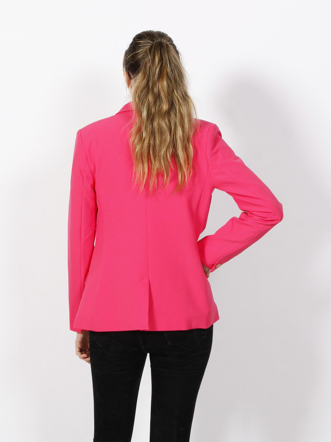 Veste blazer cris rose fluo femme - Morgan