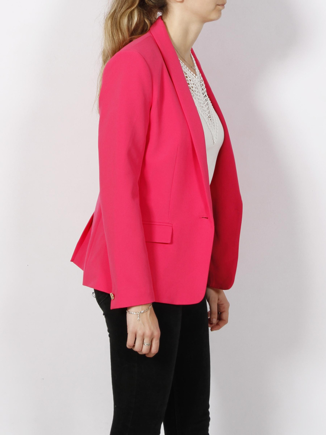 Veste blazer cris rose fluo femme - Morgan