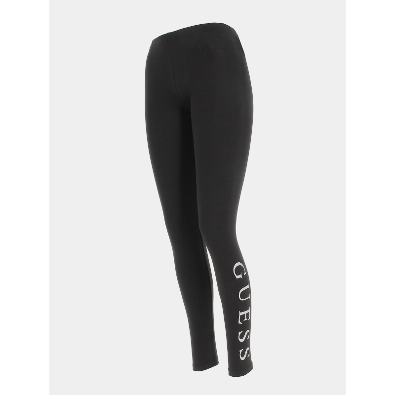 Legging logo paillette argenté noir enfant - Guess