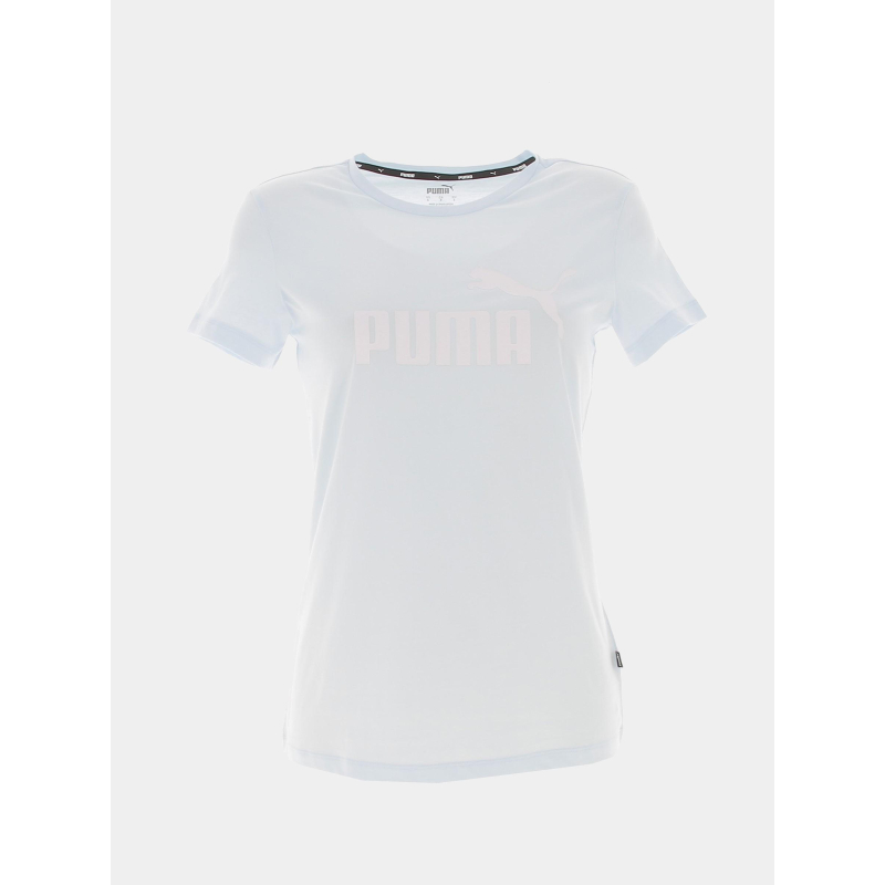 T-shirt essential logo bleu clair femme - Puma