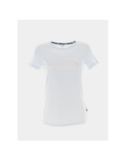 T-shirt essential logo bleu clair femme - Puma