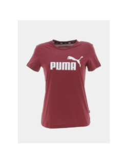 T-shirt essential logo bordeaux femme - Puma