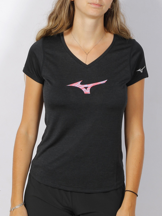 T-shirt de sport impulse core noir femme - Mizuno