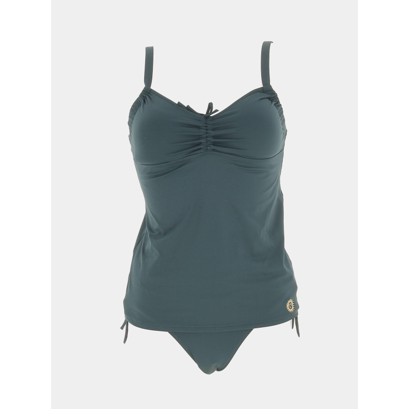 Maillot de bain 2 pièces tankini vert femme - Grain De Sable