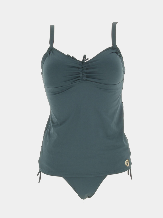 Maillot de bain 2 pièces tankini vert femme - Grain De Sable